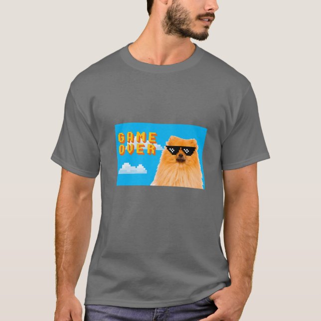 8-bitars spel över Pommern T Shirt (Framsida)