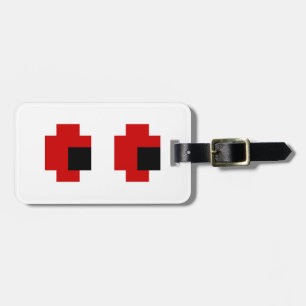 8-bitars Spooky Red Öga Bagagebricka