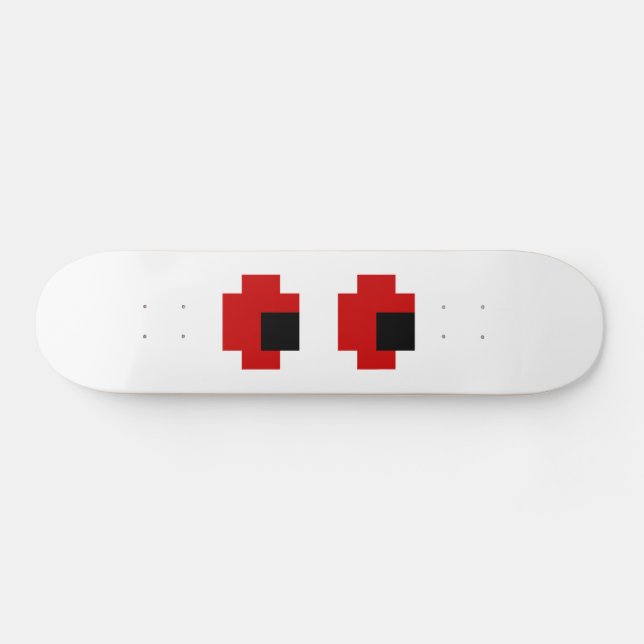8-bitars Spooky Red Öga Old School Skateboard Bräda 18 Cm (Horz)