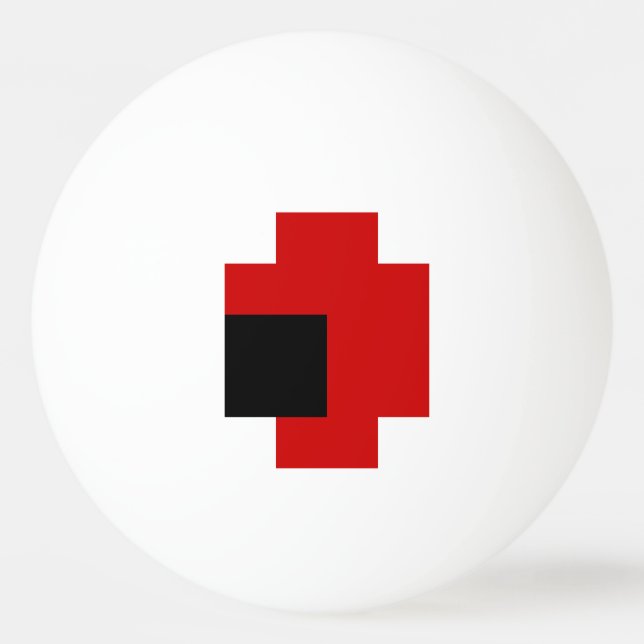 8-bitars Spooky Red Öga Ping-Pong Ball Pingisboll (Framsidan)