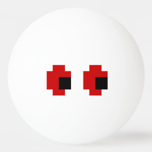 8-bitars Spooky Red Öga Pingisboll