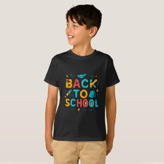 8-bitars typografi för Back to school Retro-speler T Shirt