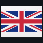 8-bitars unionspixel-Jack Reklamblad<br><div class="desc">Union Pixel Jack UK Flagga 8-bitars Pixel Art. Globe-trottrar är specialiserade på idiosynkratiska bilder från hela världen. Här hittar du unika hälsningskort,  vykort,  Poster,  Mousepads med mera.</div>