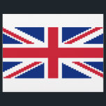8-bitars unionspixel-Jack Reklamblad<br><div class="desc">Union Pixel Jack UK Flagga 8-bitars Pixel Art. Globe-trottrar är specialiserade på idiosynkratiska bilder från hela världen. Här hittar du unika hälsningskort,  vykort,  Poster,  Mousepads med mera.</div>