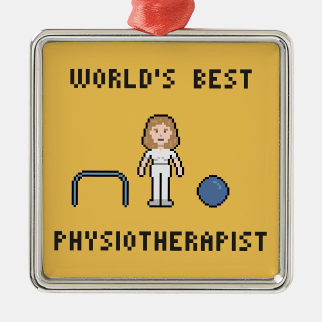 8-bitars världens bästa fysioterapeuter Ornament (Framsidan)
