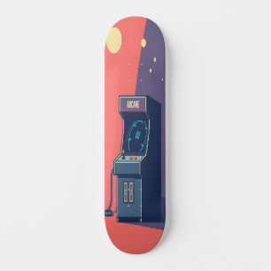 8-bitars version 3 mini skateboard bräda 18,5 cm