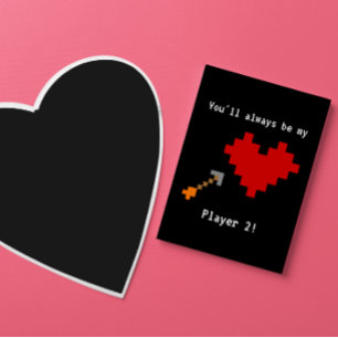 8 Bitts hjärta och pil spelare två kärlek Kort