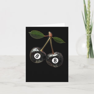 8 Boll Bassäng Billiards Player Cherries Kort