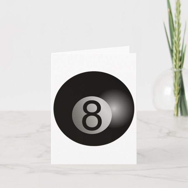 8 Boll Bassäng Hall Shark Billiards Player Hustler Kort (Framsida)