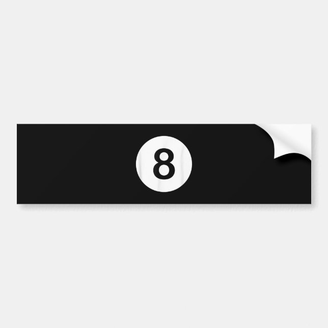 8 Boll Bassäng Hall Tees, Shark Älskare Gift Bildekal (Framsidan)
