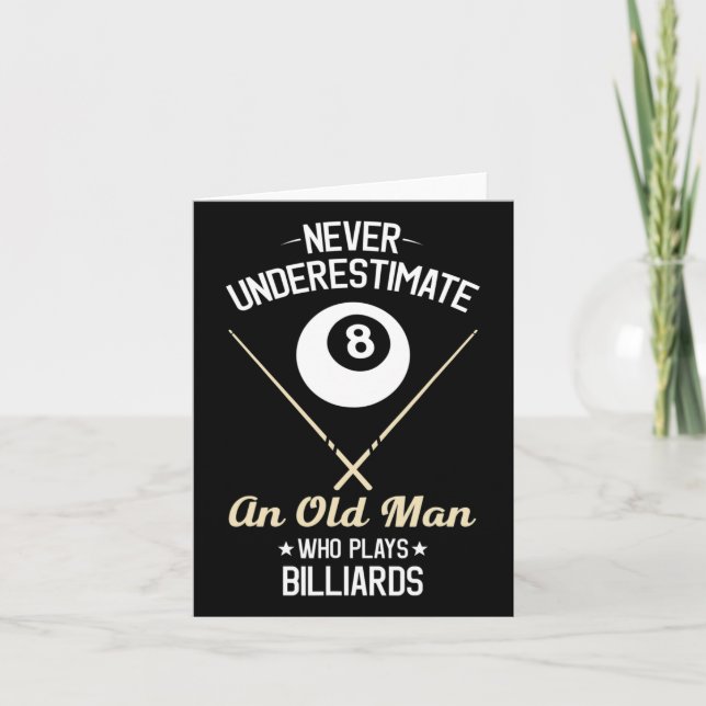 8 Boll Bassäng-stipendier för Älskare Pappa Kort (Framsida)