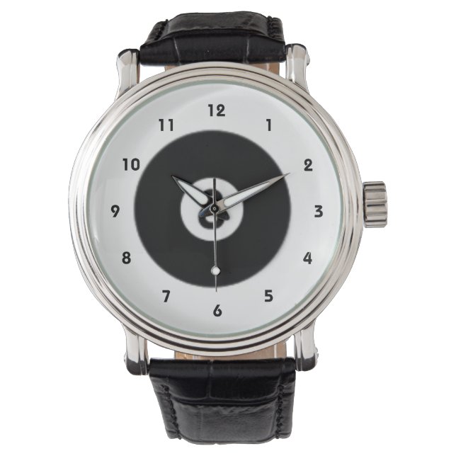 8-Boll-biljardard Design Watch Armbandsur (Framsida)