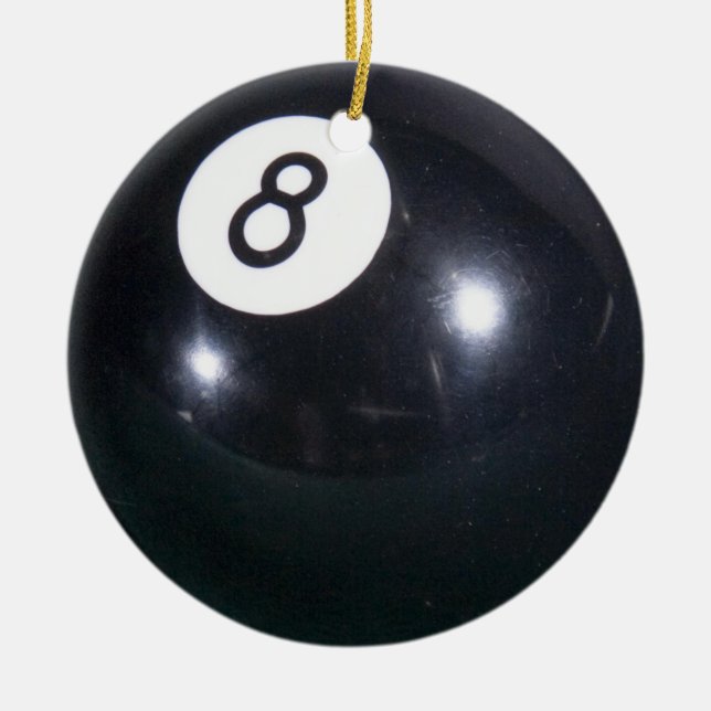8 BOLL CHRISTMAS ORNAMENT BILLIARDS BASSÄNG PLAYER (Framsidan)
