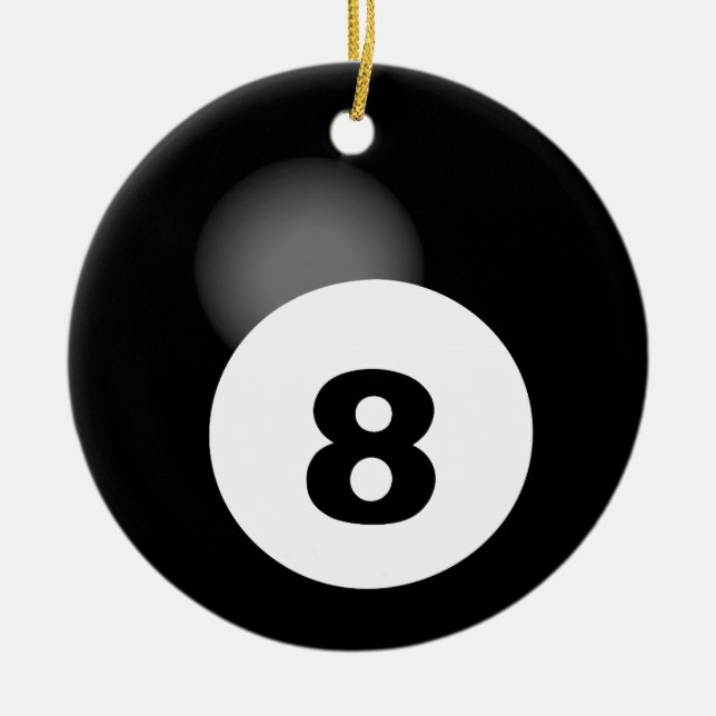 8 Boll Dubbla, sidig utsmyckningsrunda Julgransprydnad Keramik (Framsidan)