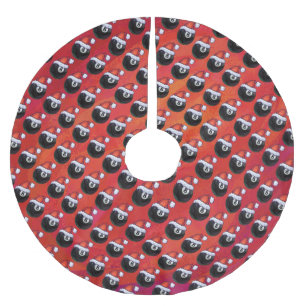 8 Boll jul Julgransmatta Borstad Polyester
