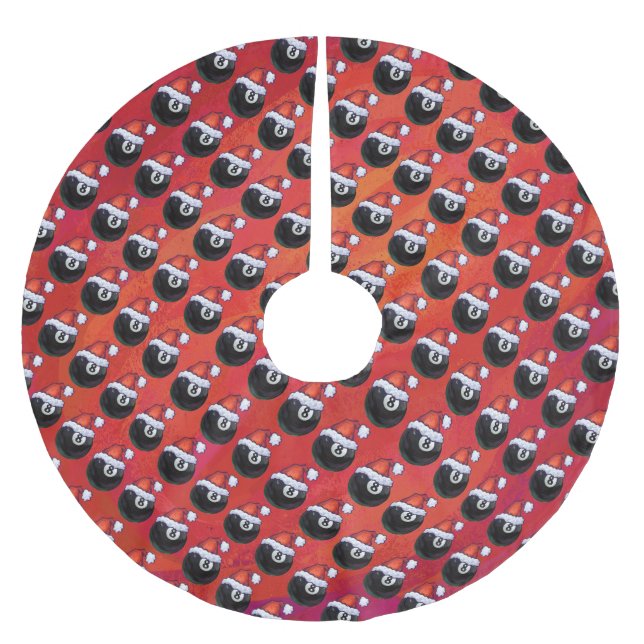 8 Boll jul Julgransmatta Borstad Polyester (Framsidan)