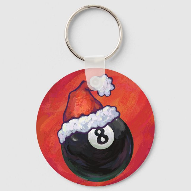 8 Boll jul Red Hat Nyckelring (Framsida)