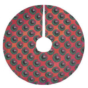 8 Boll julfrö Julgransmatta Borstad Polyester