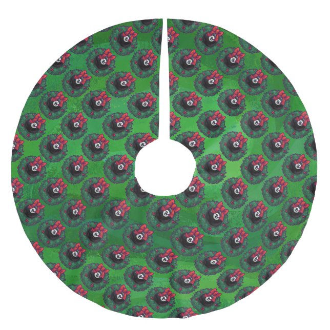 8 BOLL JULGRANSMATTA BORSTAD POLYESTER (Framsidan)