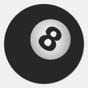 8 Boll-klistermärken Runt Klistermärke