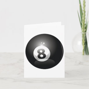 8 Boll miljarder Bassäng Player Åtta Boll Lucky 8 Kort