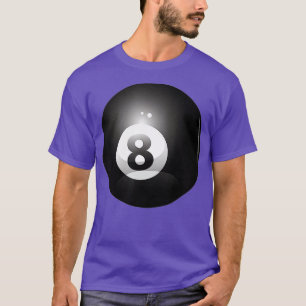 8 Boll miljarder Bassäng Player Åtta Boll Lucky 8 T Shirt