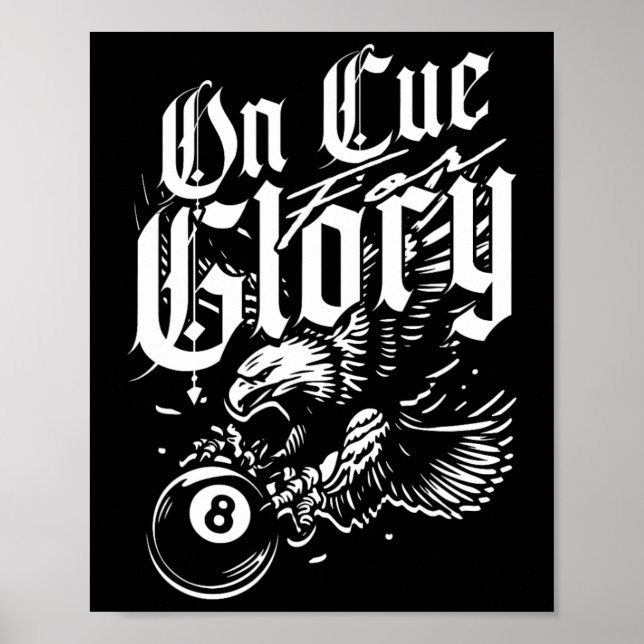 8 boll-miljarder på Cue Glory Poster (Framsidan)