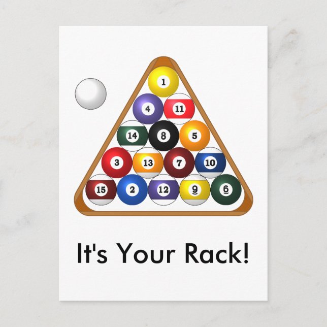 8-boll rasterkort vykort (Framsida)