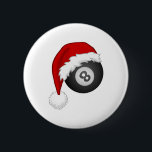 8 Boll Santa Funny christmas billiards snooker Knapp<br><div class="desc">8 Boll Santa Funny christmas billiards snooker</div>