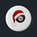 8 Boll Santa Funny christmas billiards snooker Knapp<br><div class="desc">8 Boll Santa Funny christmas billiards snooker</div>