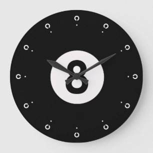 8-Boll-väggklocka Stor Klocka