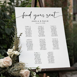 8 Bord Hitta Din Plats Placeringsplan Poster