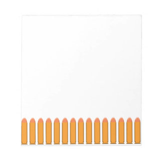 8 BULLET på svart bakgrund Anteckningsblock