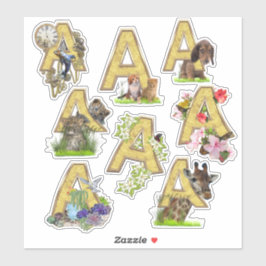 8 Capital A Stickers Klistermärken