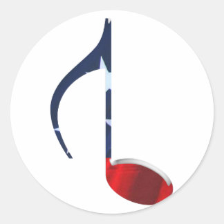 8:e anvisningen, omvänd amerikansk Flagga Runt Klistermärke