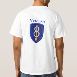 8:e armén i infanteridivisionen fort jackson vets t shirt