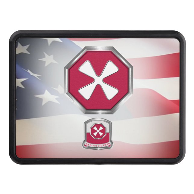 8:e arméns anpassade korrigering dragkroksskydd (Framsidan)