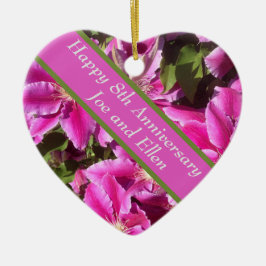 8:e årsdagen, Clematis Julgransprydnad Keramik