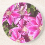 8:e årsdagen, Clematis Underlägg<br><div class="desc">Denna underlägg är perfekt för en par åttonde bröllop-årsdag. Den har en vacker rosa Clematis,  som är den traditionella blomman för 8:e bröllop-årsdagen. En underbar gåva att kombinera med ett matchande kort och latte mugg.</div>