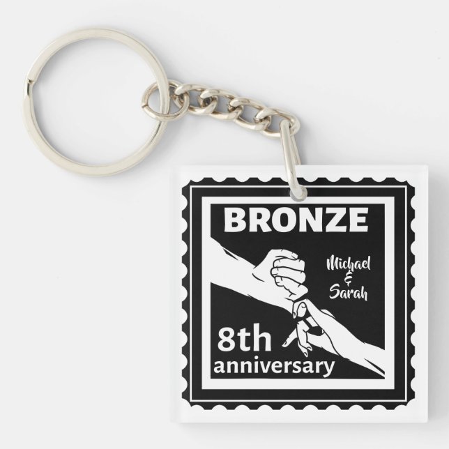8:e bröllop-årsdagen, traditionell presentbrons (Framsidan)