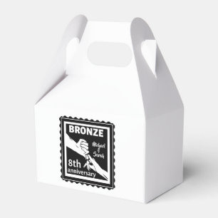 8:e bröllop-årsdagen, traditionell presentbrons presentaskar