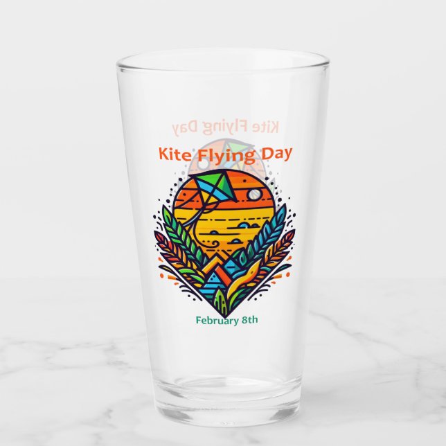 8:e feb - Kite Flies Day Glaskopp (Framsida)