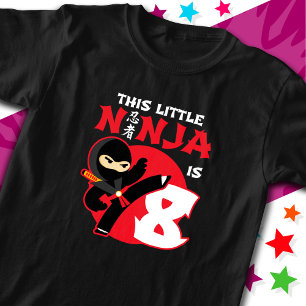 8:e födelsedag 8 Ålder Gamla barn Party Little Nin T Shirt