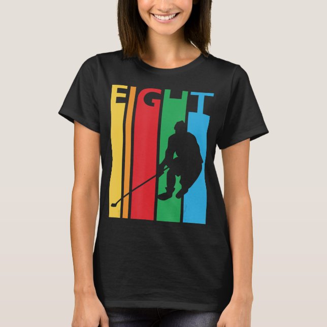 8:e födelsedag: åtta färgfulla dockor födelsedag 8 t shirt (Framsida)