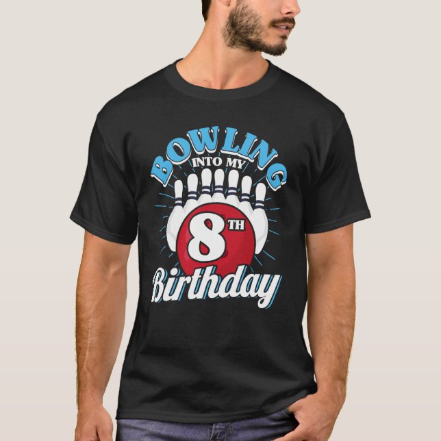8:e födelsedag Blodvallning Blåstötning till födel T Shirt (Framsida)