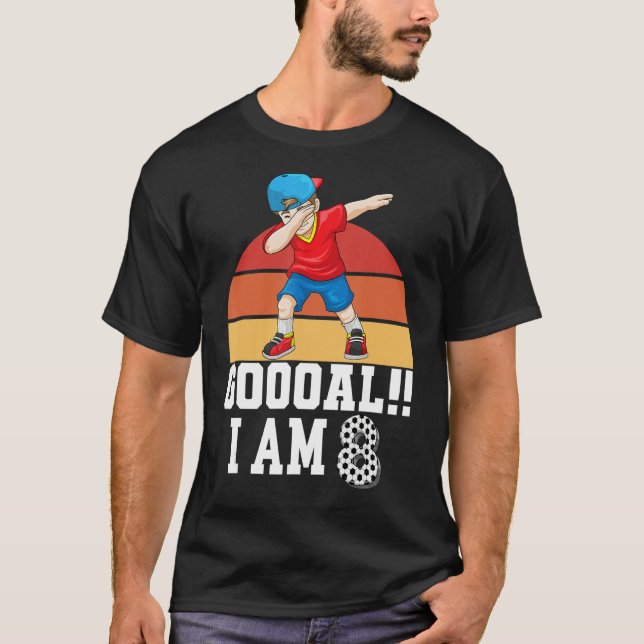 8:e födelsedag Den behandlade Födelsedagsfesten 8  T Shirt (Framsida)