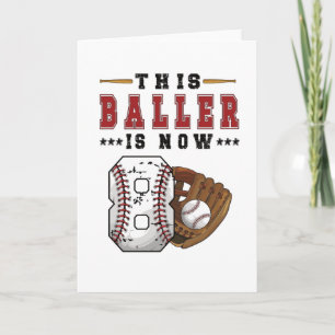 8:e födelsedag - Gammal Baseball Player 8-åring Kort