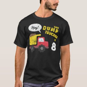 8:e födelsedag Kids Lastbil, uppförande Lastbil b T Shirt