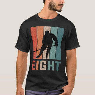 8:e födelsedag Retro Ice Hockey 8 år gammal hockey T Shirt