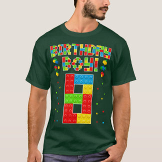 8:e födelsedagen 8:e året gamla block Byggnad Boys T Shirt